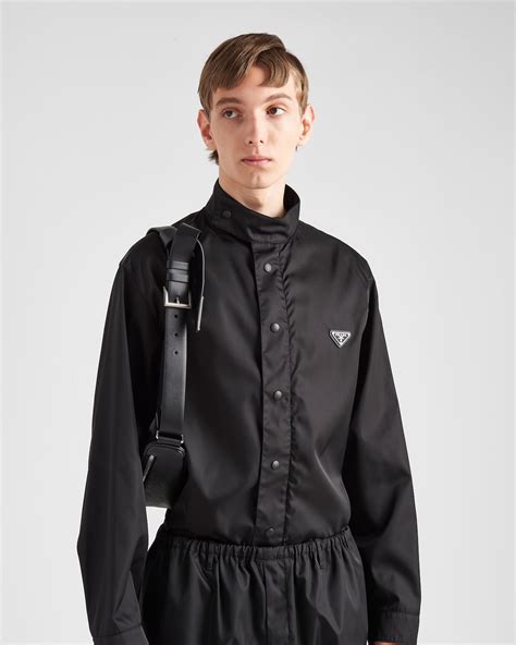 prada re nylon shirt black|Prada Re.